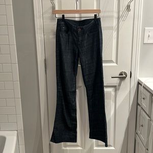 SOLD Joe’s dark wash wide leg Jean